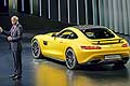 Mercedes AMG GT, Dr Dieter Zetsche at the Paris Motor Show 2014